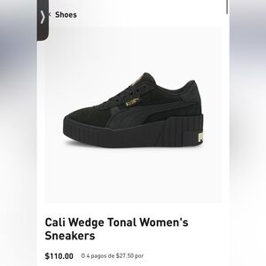 Cali wedge tonal women’s sneaker brand new no tags